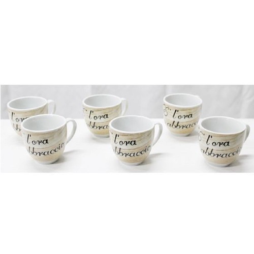 Set pezzi tazzine tazze da - 6,