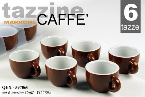 Set tazzine tazze caffe - 6, caffe'